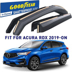 Goodyear Shatterproof in-Channel Window Deflectors for Acura RDX 2019-2026, Rain Guards, Window Visors for Cars, Vent Deflector, Car Accessories, 4 pcs - GY008177