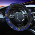Sun Moon Twelve Zodiac Signs Steering Wheel Cover Car Accessories Cute for Women Girls Girly Universal 15 Inch Neoprene Auto Interior Decor Anti Slip Car Truck Protector
