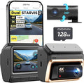 4K Dual Dash Cam Front and Rear, Dual STARVIS 2 IMX678 IMX662 Dashcam, Free 128G Card Included,Car Camera with 32G eMMC, 3K/60FPS, 5G WiFi GPS, 3" IPS, Night Vision, 24H Parking Mode, Z60 Pro