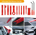 Nylon Bumper Fastener Rivet Clips Car Clip Panel Audio Video Dashboard Dismantle Kits Installer Removal Tool (13PCS Trim Removal Tool Set)
