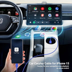 Car CarPlay Cable for iPhone 17, 16, 15 USB C Charger Cord, 2-Pack 3FT USB A to USB C Charging Cable for Apple iPhone 17/17 Pro/Air/16e/16/15 Pro Max/Plus Cord, for iPad Pro/Air,Blue