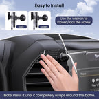 Wireless Charger Magnetic Vent Phone Mount Compatible with 2015-2020 Ford F-150, 2017-2021 Super Duty & 2018-2021 Expedition Metal Phone Holder Cradles Bracket Stand for All Smartphone