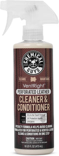VentRight Perforated Leather Cleaner and Conditioner Deep Cleaning Leather Cleaner for Ventilated Seats with Added Protection Removes Dirt, Oils, Residue and Grime 16 oz