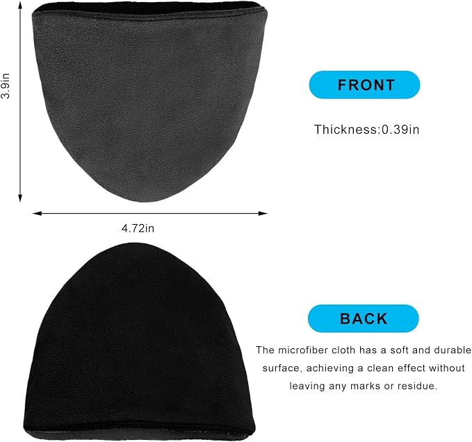 Car Screen Cleaner, 4.72×3.93" Microfiber Auto Screen Cleaning Pad, Foldable Touch Screen Cleaner Cloth for Vehicle Dashboard LCD Display, Interior Car Accessories (Triangle, 2PCS)