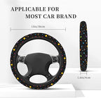 Universal 15-Inch Neoprene Steering Wheel Cover, Non-Slip Breathable Galaxy Space Print Protector, Durable Eco-Friendly Car Interior Accessory for Men and Women, Fits Most Sedans, SUVs, and Trucks