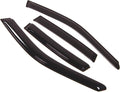 WD2-074 Dark Smoke 4 Pcs Set Window Visor (Outside Mount) Deflector Rain Guard Compatible with 1995-2000 Chevrolet Lumina