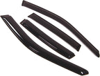 WD2-074 Dark Smoke 4 Pcs Set Window Visor (Outside Mount) Deflector Rain Guard Compatible with 1995-2000 Chevrolet Lumina