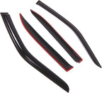 Outside Mount Window Vent Visors Rain Guards Compatible with Mercedes S320 S350 S420 1992-1999 | Side Window Wind Deflectors Rain Shields | Smoke Tinted, 4 Pcs Set, DGWV-721