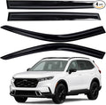 Outside Tape-On Window Rain Guards for Honda CRV 2023 2024 2025 2026 | Shatterproof, Easy Install, Extra Durable, Fits Great, High Quality, Black Auto Accessories, Side Window Deflector & Visors