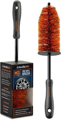 Mini Wheel Cleaning Brush – Durable Multipurpose Rim Brush for Cars, Trucks, Motorcycles, Bicycles, Boats, Rims, Exhaust Tips, – Mini Design, Dense Bristles, All Surface Cleaner