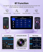 4G+64G Car Stereo for Toyota Corolla 2008-2013 Android 15 Car Radio Wireless CarPlay Android Auto, GPS 5G-WiFi 9 Inch INCELL Screen Bluetooth FM/RDS EQ Mirror Link + AHD Backup Camera