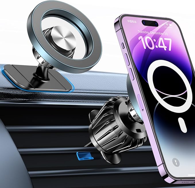 for Magsafe Car Mount【20 Strong Magnets】Magnetic Phone Holder for Car Phone Holder Mount Dash Mounted Holders Cell Phone Holders for Your Car Accessories for Women Men for iPhone 17 16 15 14