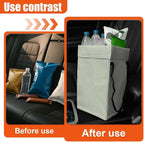 YoRise Foldable Car Trash Can, Multipurpose Waterproof Auto Back Seat Hanging Garbage Organizer, Large Capacity Leak-Proof Vehicle Interior Storage Bag Accessories for Cars, SUVs, Trucks (Gray)