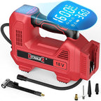 160PSI Cordless Tire Inflator Compatible with Milwaukee 18V Air Compressor, Portable Air Pump Automatic Shut Off, LED Light, Digital Pressure Gauge for Cars Motorcycles Bikes (Tool Only)