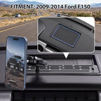Stainless Steel Phone Mount for 2009-2014 Ford F150 Phone Holder with Magnetic Heads - All-Metal Shakeproof Dash Mount Install Super Stable - Ford f150 Phone Mount