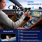 Wireless CarPlay Adapter 2026 for iPhone iOS 10+ – 98% Compatible with Factory Wired CarPlay 2016+, 2.4G/5G Dual Band, No App Required, Plug & Play Auto Reconnect