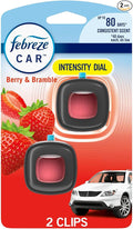 Car Air Freshener Vent Clip Berry & Bramble Scent,.06 oz. Car Vent Clip, 2 Count