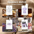 Purple Fashion Women Car Air Freshener 4 Pcs, Trendy Watercolor Perfume Lips High Heels Hanging Air Freshener for Cars Closet Drawer Books, Cute Girly Car Accessories for Women Girls