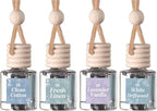 CE Craft Hanging Car Air Freshener – Fragrance Oil Diffuser with Essential Oils – Long-Lasting Aromatherapy Scents for Automobiles – 4 Pack, Clean