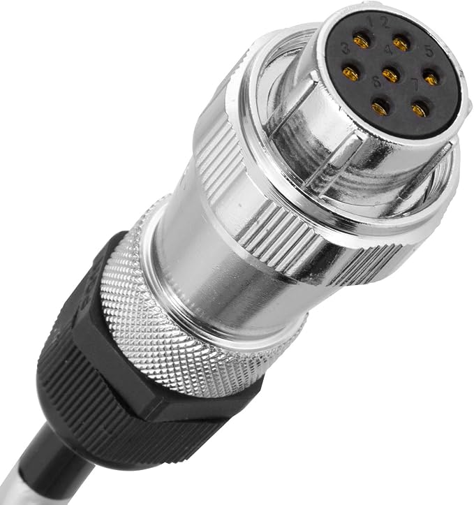 Heavy Duty Vehicle Coil Trailer Cable with 4 Channel 4 PIN AV Connector Disconnect Kit for Truck Caravan Motor Home Backup Security Camera Monitor System