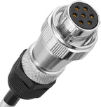 Heavy Duty Vehicle Coil Trailer Cable with 4 Channel 4 PIN AV Connector Disconnect Kit for Truck Caravan Motor Home Backup Security Camera Monitor System