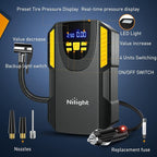 Tire Inflator Portable Air Compressor 12VDC Car Air Pump 150PSI Digital Tire Pressure Gauge Auto Shutoff Tire Pump for Car SUV Motorcycle Bicycle ATV, 2 Year Warranty