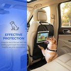 2 PCS Kick Mat Back Seat Protector, Anti-Mud Auto Seat Back Protective Cover with 2 Storage Pockets, Waterproof Backseat Kick Mats for Cars Trucks SUVs, Car Accessories