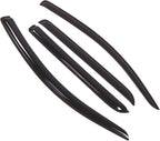 WD2-442 Dark Smoke 4 Pcs Set Window Visor (Outside Mount) Deflector Rain Guard Compatible with 2008-2016 Toyota Sequoia