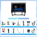 Android 15 Car Radio Stereo for Chevy Silverado&GMC Sierra 2014-2018: 10-Inch Touchscreen Upgrade for 2015 Silverado Radio, Wireless CarPlay&Android Auto/Bluetooth/WiFi/GPS/FM SWC/Backup Camera,4+64G