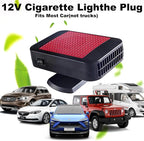 Car Heater, 12V 200W Windshield Defroster Portable Car Heater that Plugs into Cigarette Lighter, 360° Rotatable Car Heaters for Vehicle,SUV,RV,Jeeps (Red)