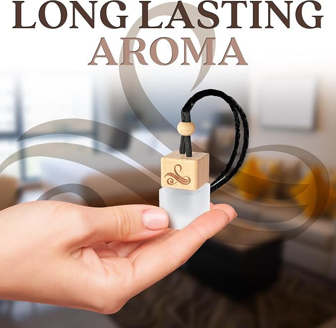 Afgan Oud Car Air Freshener for Men with Vent Clip | Car Scents Air Freshener with Sauvage Fragrance | Strong Car Perfume Air Freshener | Odor Eliminating Car Air Fresheners by, 8ml, Brown