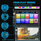 Double Din Car Stereo 7 Inch Touch Screen Car Audio Radio with Bluetooth Audio Hands-Free Calls Backup Camera FM Radio Receiver Car MP5 Player Support Mirror Link AUX-in USB TF Input