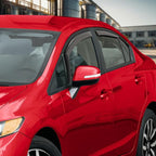 Voron Glass in-Channel Extra Durable Rain Guards for Honda Civic 2012-2015 Sedan, Window Deflectors, Vent Window Visors, 4 Pieces - 200815