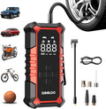 A6 Gear 160 PSI Tire Inflator Portable Air Compressor, 7500mAh Cordless Tire Inflator with Digital Pressure Gauge ＆LED Light, 3X Faster Air Pump for Car Tires, Bike,Balls, Auto Shut-Off