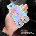 Car Seat Headrest Hook, Universal Leather Cute Hanger Holder Hook, Storage Organizer Interior Accessories for Purse Bags Handbag Funny Colorful Leopard