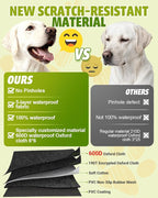 Dog Car Seat Cover, Heavy Durable Dog Seat Cover for Back Seat, 100% Waterproof Scratch Proof Nonslip Dog Hammock for Car with Side Flap, Pet Back Seat Covers Large 60" W x 64" L