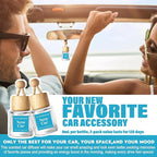 Car Air Freshener Diffuser 2 Pack Hanging Air Freshener - New Car Fragrance Oil Air Diffuser for Automobile, 45+ Days Long Lasting Fragrance Made in USA (N82)