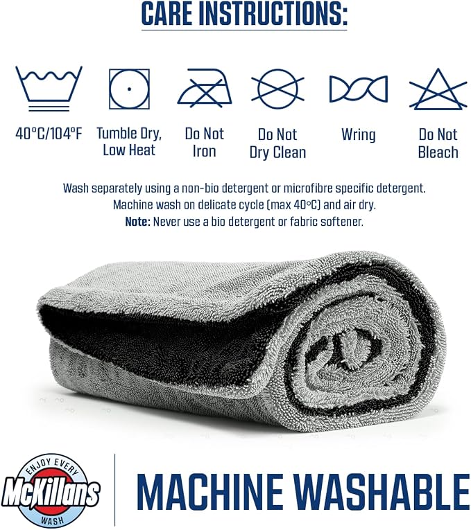 Extra Large Dual-Color Car Drying Towel XL - Edgeless & Ultra Soft & Absorbent - 36" x 28" - 1200 GSM Twisted Loop Microfiber Towel for Cars - Drying Towel Car Detailing - Car Wash Towels