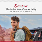 Cobra GMRS Trailblazer Antenna Orange - High-Performance Antenna for GMRS Two-Way Radios, Orange Finish