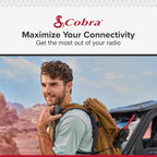 Cobra GMRS Trailblazer Antenna Red - High-Performance Antenna for GMRS Two-Way Radios, Red Finish
