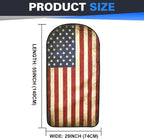 2 Pack American Flag Waterproof Towel Car Seat Covers, Sweatproof Non-Slip Seat Protector, Machine Washable Universal Front Bucket Seat Covers for Cars, SUVs, Gym, Beach, Sports & Pets