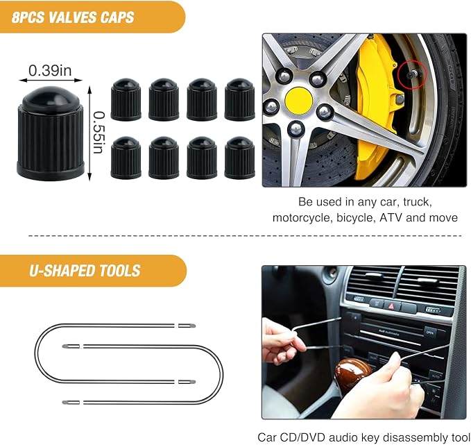 330Pcs Trim Removal Tool, Auto Push Pin Bumper Retainer Clip Set Fastener Terminal Remover Tool Adhesive Cable Clips Pry Kit Car Panel Radio Removal Auto Clip Pliers, Red
