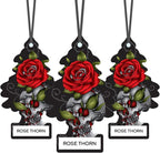 Car Air Freshener | Hanging Paper Tree for Home or Car | Rose Thorn | 6 Pack