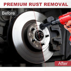 Wheel Hub Resurfacing Kit Wheel Stud and Hub Cleaner for Quick Rust Removal on Lug Studs and Brake Rotors,Includes 7 Cleaning Pads and,Fits 1/2” Wrenches or Electric Drills,Maintenance Tool for Cars