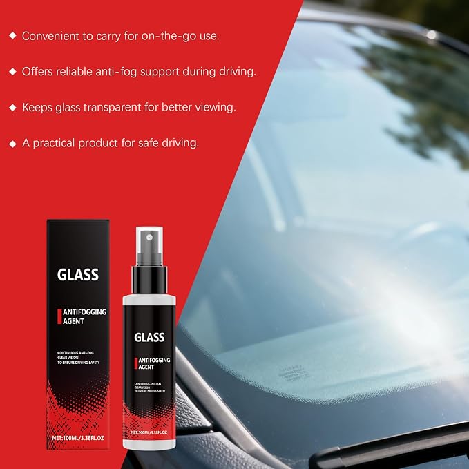 Windshield Anti Fog 100ml Glass Polishing Defogger | Vehicle Glasses Cleaner for Goggles Mirror Automotive Shower Motorcycle Vehicle Truck Interior
