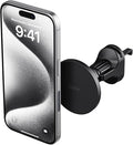 iTap 3 Magnetic Air Vent Car Mount Phone Holder with Magnetic Ring Adapter. Compatible with iPhone, Samsung Galaxy, Google Pixel, Huawei, LG, and All Qi Compatible Smartphones