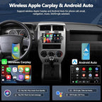 4G+64G Car Radio for Dodge Ram 1500 2500 3500 2006 2007 2008 with Wireless CarPlay Android Auto, 6.2 inch HD Touch Screen Car Stereo with Bluetooth 5.0 32EQ GPS WiFi FM Backup Camera