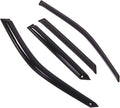 WD2-316 Dark Smoke 4 Pcs Set Window Visor (Outside Mount) Deflector Rain Guard Compatible with 2002-2005 Mazda Protege5