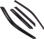 WD2-316 Dark Smoke 4 Pcs Set Window Visor (Outside Mount) Deflector Rain Guard Compatible with 2002-2005 Mazda Protege5
