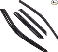 Outside Mount Window Vent Visors Rain Guards Compatible with Mazda Protege5 2002-2005 | Side Window Wind Deflectors Rain Shields | Smoke Tinted, 4 Pcs Set, DGWV-316